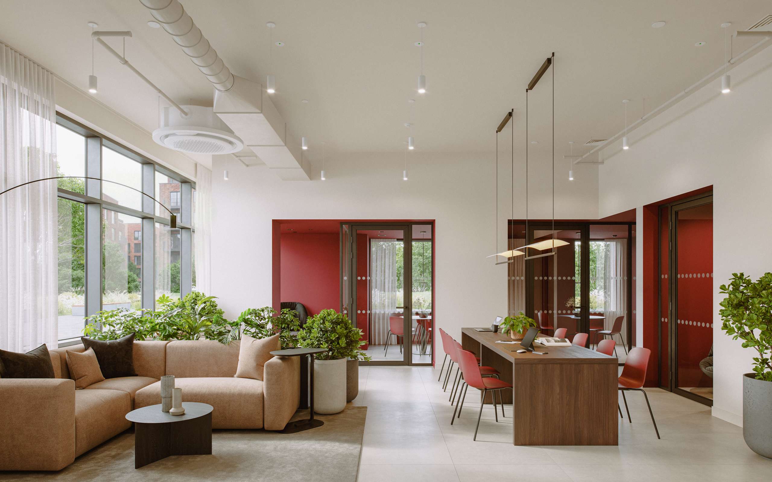 Photorealistic architectural visualization by Scuares