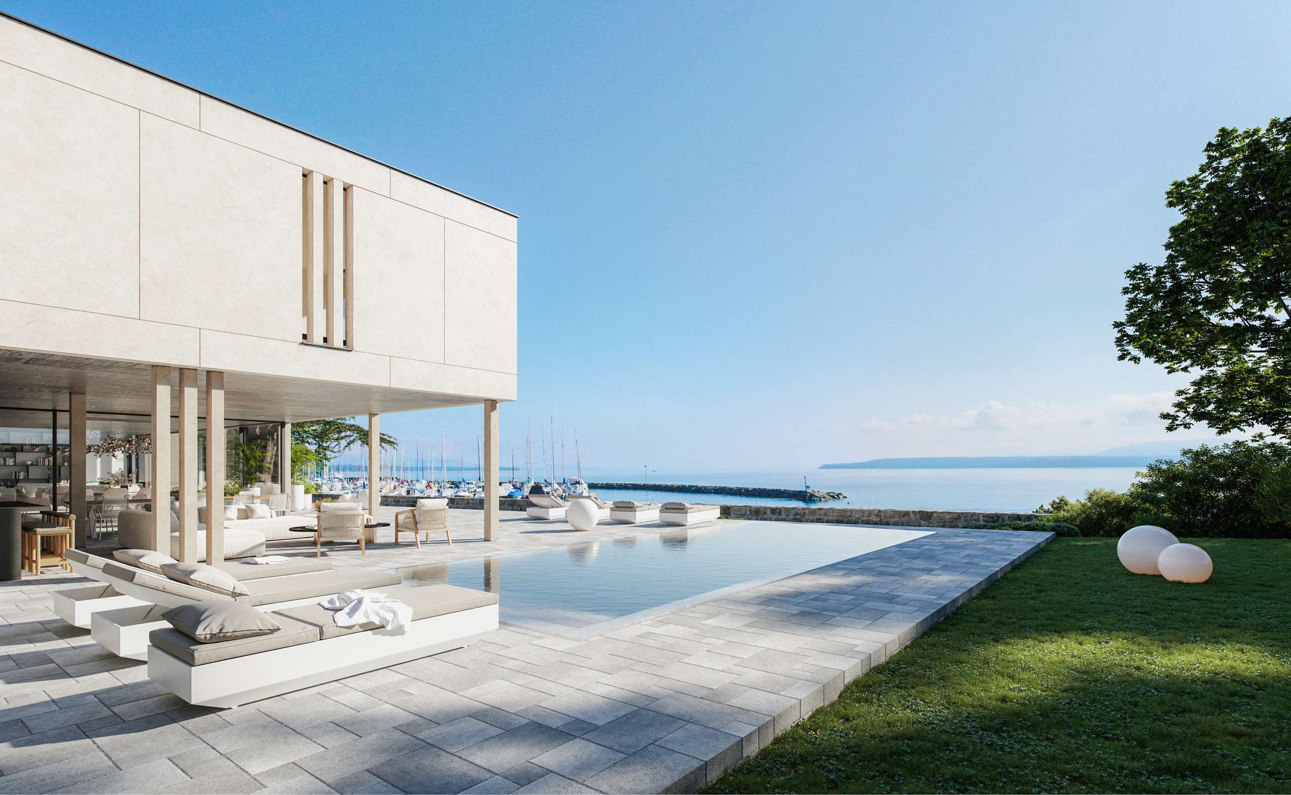 Photorealistic architectural visualization by Scuares