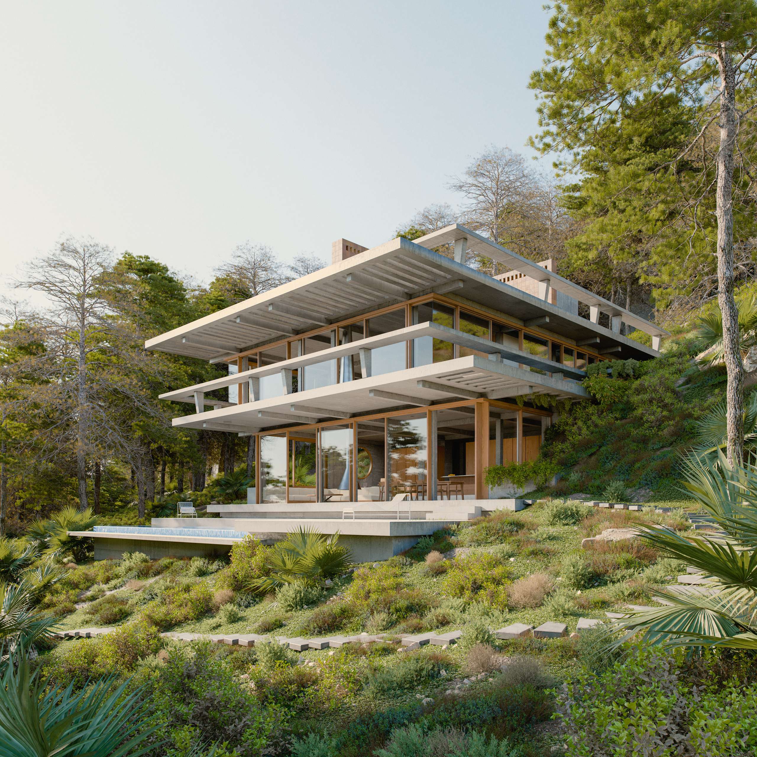 Photorealistic architectural visualization by Scuares